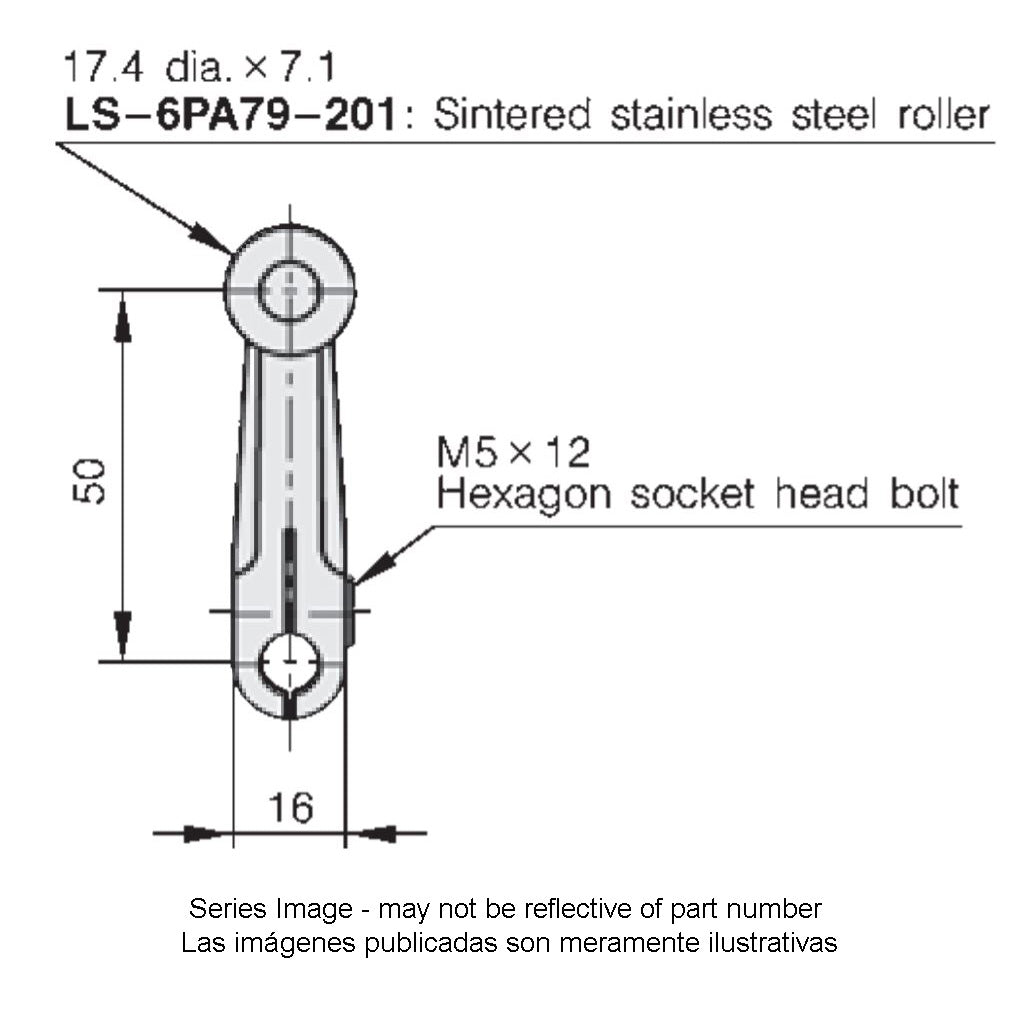Accesorio LS-6PA79-201 - Interruptor de límite compacto de uso general estándar