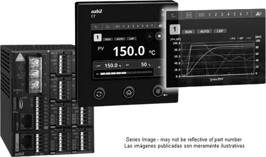 Microprocessor Based Programmable Multi Loop Controllers Multi-loop Controllers with Multifunction Display – Order Azbil