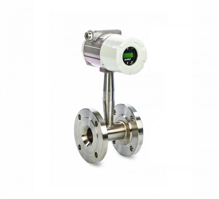Inline vortex flowmeter