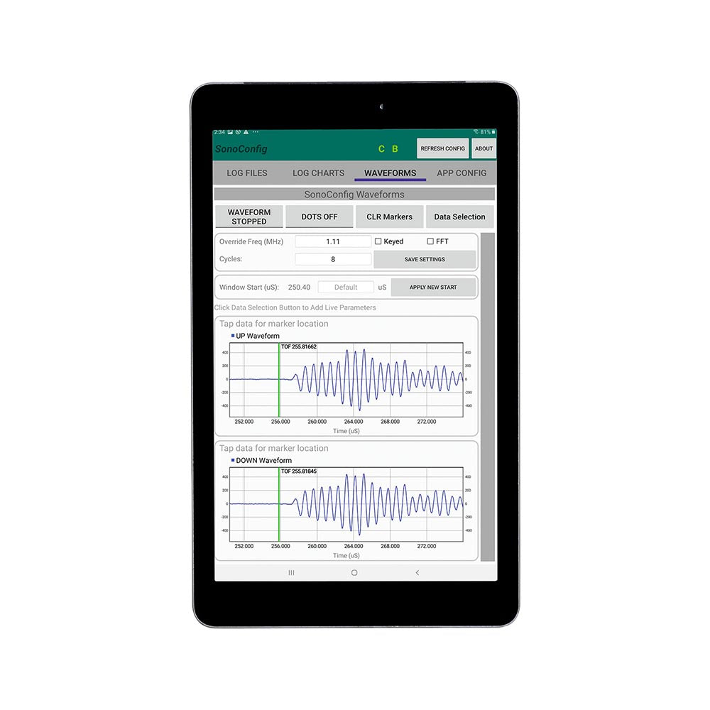 Software de interfaz de instrumentos SonoConfig™ – Order Azbil